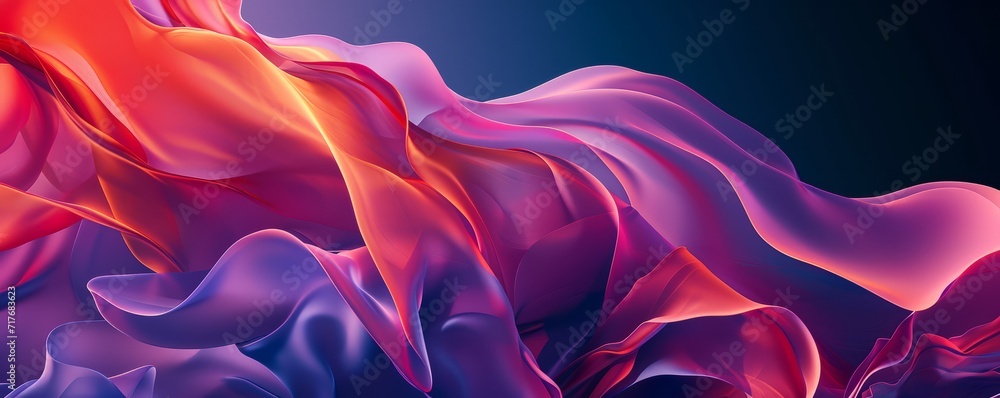 Fototapeta premium colourful banner image with copy space in flat abstract matte design style