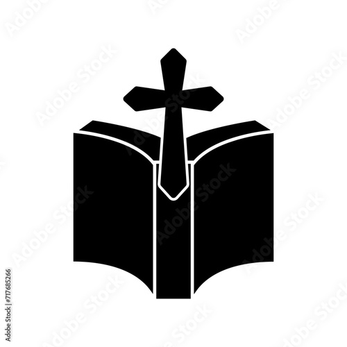 Bible icon vector. Religion illustration sign. Faith symbol or logo.