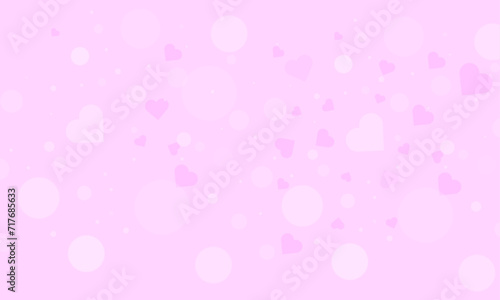 Valentine purple heart bokeh background