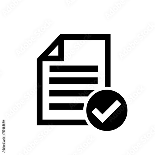 Check mark vector icon. Approval illustration symbol. ok sign or logo.