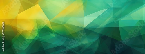 Abstract green and yellow patterned shapes, in the style of colorful animation stills, vibrant photo