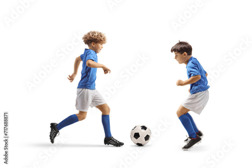 Two boys playing football © Ljupco Smokovski