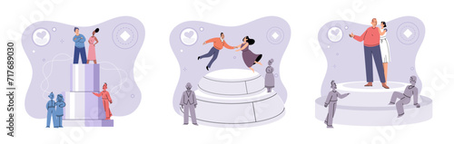 Personal zone vector illustration. Establishing and respecting personal boundaries is important for self preservation Confidence empowers us to step outside our comfort zone Taking control photo