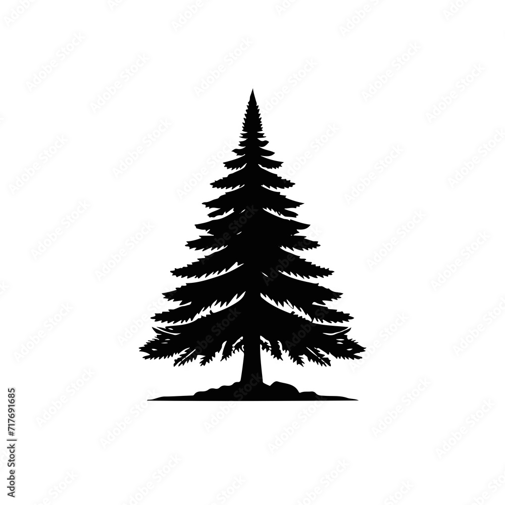 Obraz premium christmas tree vector