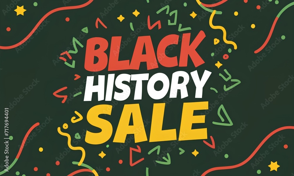 Black History Month Sale Banner, Black History Month Sale, Black History Sale