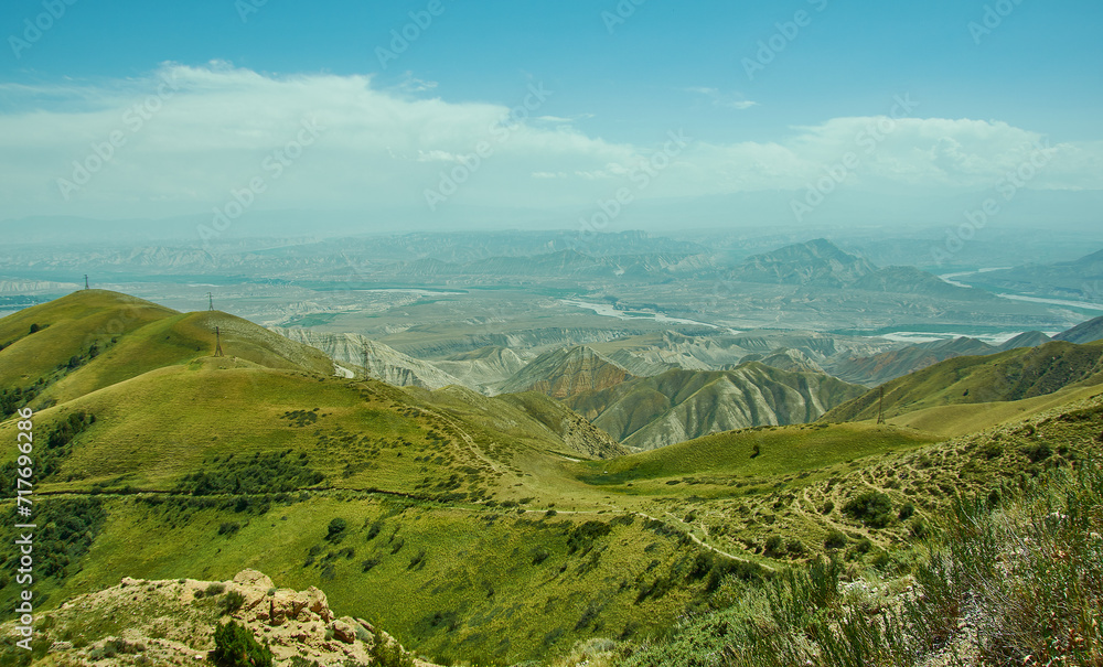 Fototapeta premium Toguz-Toro pass in Kyrgyzstan