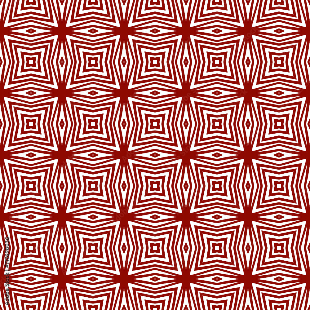 Medallion seamless pattern. Maroon symmetrical Medallion seamless pattern. Maroon symmetrical