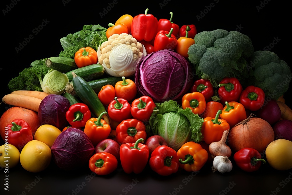 background of fresh vegetables and herbs,onions,potatoes,carrots,cabbage