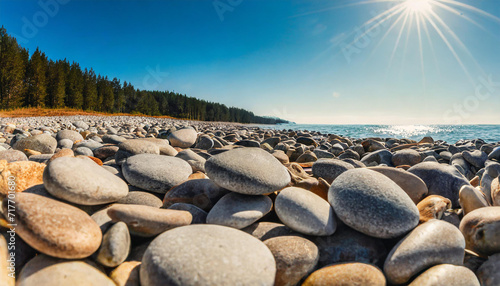 stones. pebbles beach