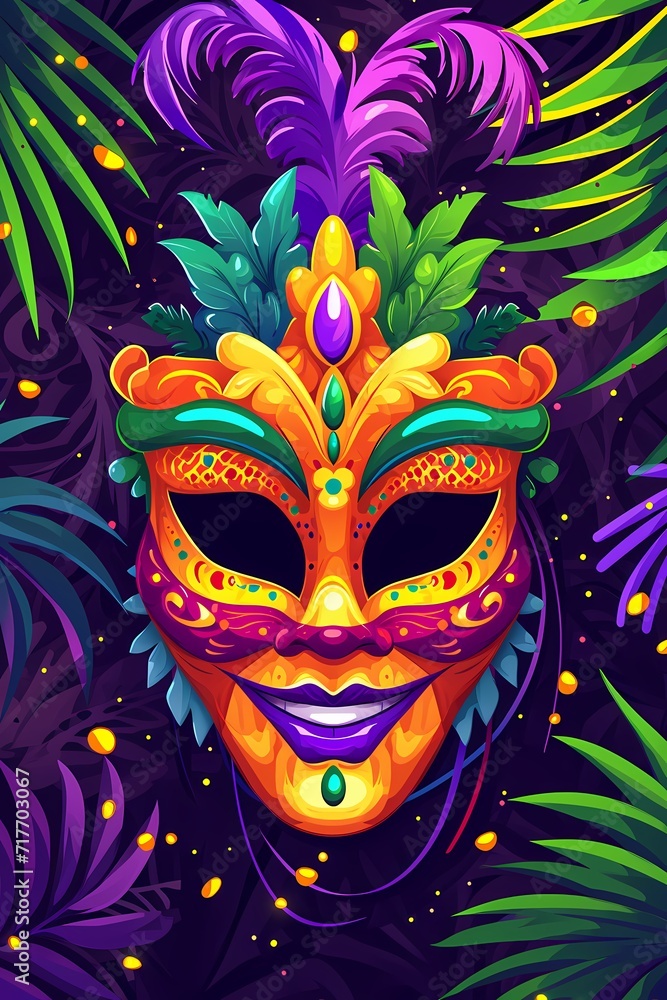 mardi gras poster background colorfun 2d flat cartoon, mardi gras festival mardi gras poster background colorfun 2d flat cartoon, mardi gras festival