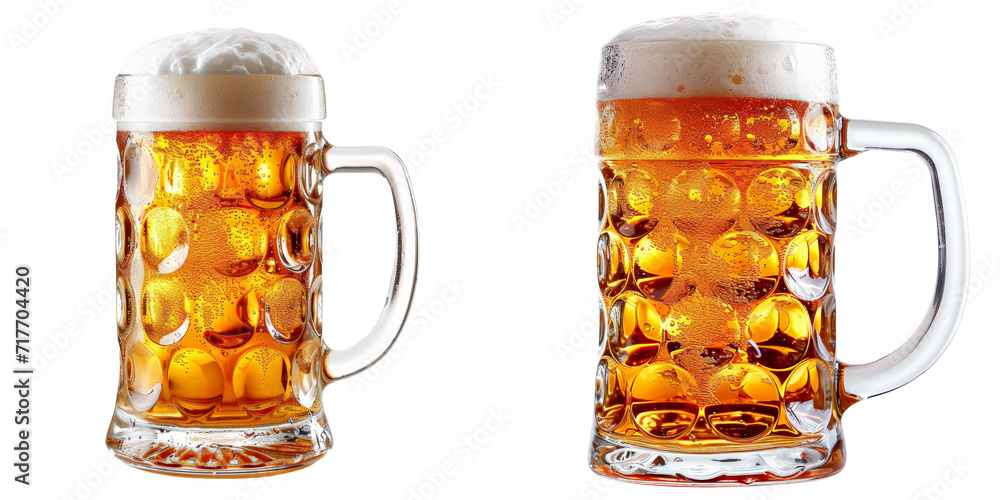 Beer Set Isolated on Transparent or White Background, PNG Beer Set Isolated on Transparent or White Background, PNG