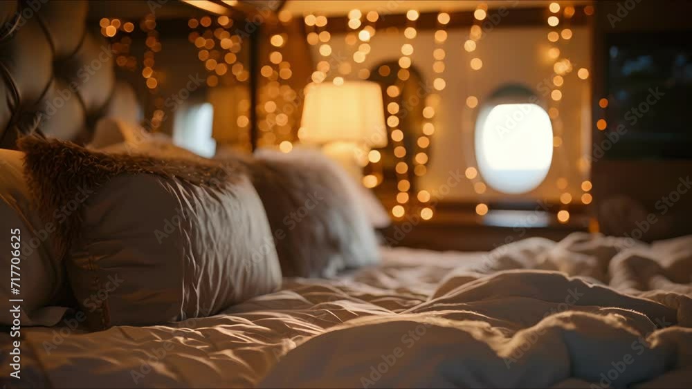 Immerse yourself in a co of luxury on the private jets sumptuous bed, serenaded by a backdrop of ling stars. Immerse yourself in a co of luxury on the private jets sumptuous bed, serenaded by a backdrop of ling stars.