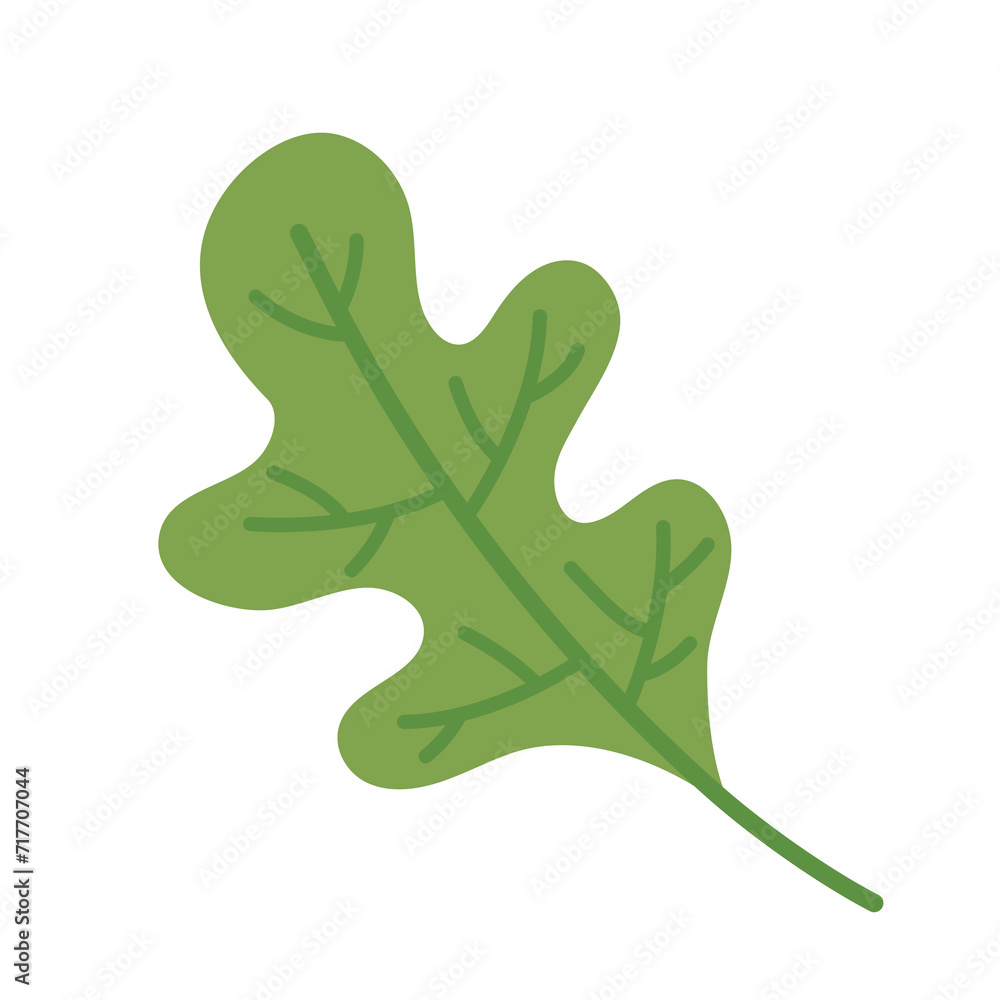 Illustration icon vector of green leaves, trendy beautiful natural plant, home decoration