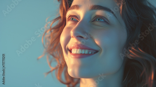 Radiant Joy Capturing the Smile of a Woman
