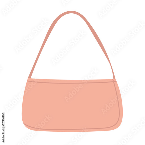 women's handbag in flat style