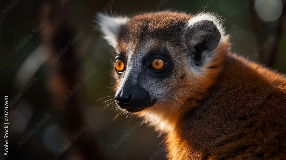 Obraz premium close up of a lemur