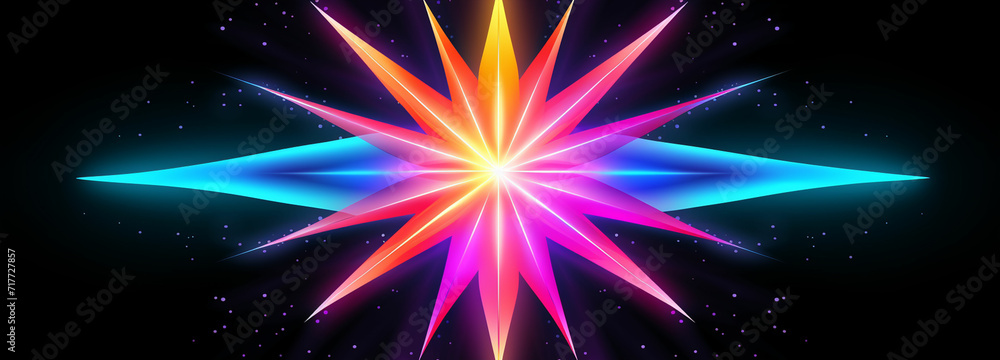star clipart with vibrant neon colors bursting from the center, adding a lively and energetic vibe star clipart with vibrant neon colors bursting from the center, adding a lively and energetic vibe