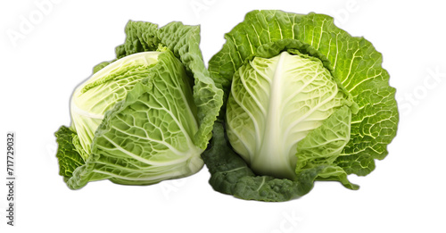 Cabbage with transparent background. 