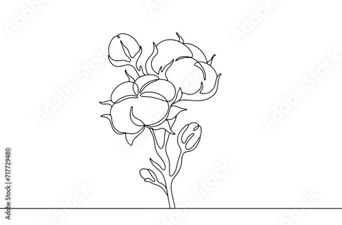 Cotton. One line
