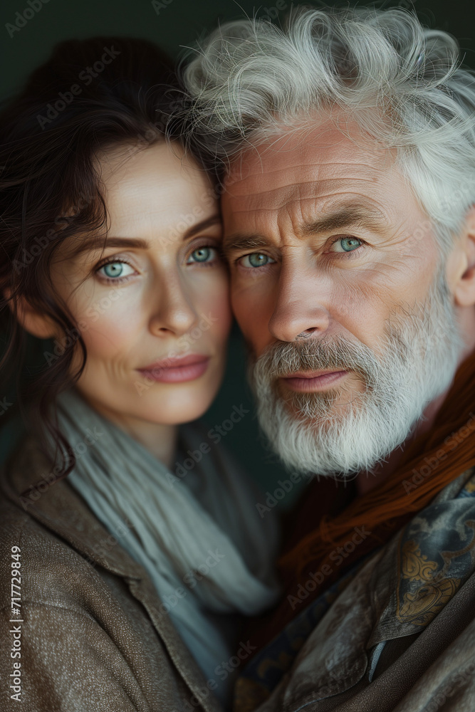 Senior couple portrait - Ai generative Senior couple portrait - Ai generative