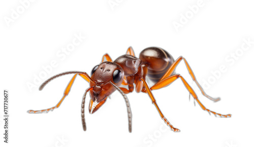 Beautiful Red Ant Isolated on Transparent Background © asra