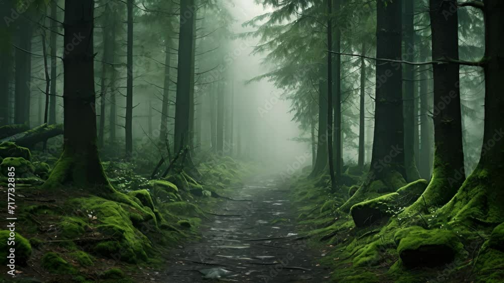 Through the foggy haze, the mystical forest reveals its hidden secrets to those who dare to enter. Through the foggy haze, the mystical forest reveals its hidden secrets to those who dare to enter.
