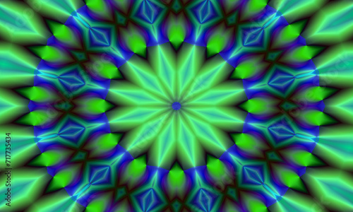 abstract pattern kaleidoscope Illustration with a kaleidoscope. psychedelic background.