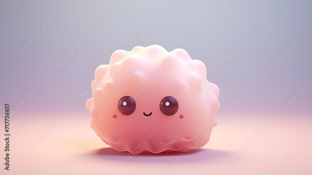 Plain background with 3D,rendered cute and soft shapes , Plain background, 3D,rendered, cute, soft shapes Plain background with 3D,rendered cute and soft shapes , Plain background, 3D,rendered, cute, soft shapes