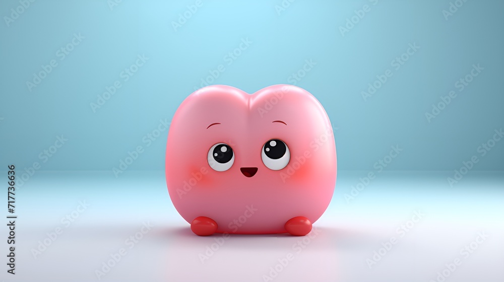 Plain background with 3D,rendered cute and soft shapes , Plain background, 3D,rendered, cute, soft shapes Plain background with 3D,rendered cute and soft shapes , Plain background, 3D,rendered, cute, soft shapes