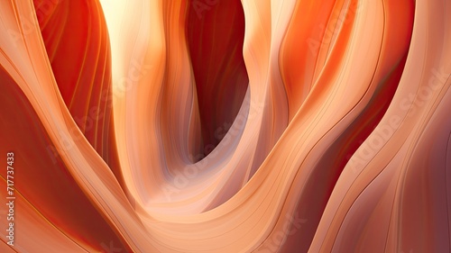 abstract background showcasing smooth, flowing lines and curves in various shades of red, orange, and white, creating a visually pleasing and harmonious effect.