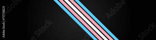 Transgender Flag Wave Background. Trans Pride Flag Illustration Isolated on Dark Background. Transgender Day of Visibility Poster, March 31. Important day. suit for banner, cover, flyer, poster.