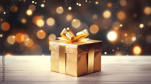 Gift background. Copy space with Christmas gifts, holiday or birthday © jiejie