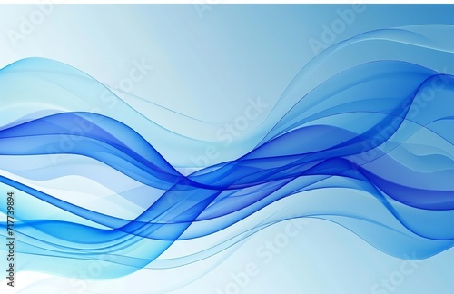  Blue and Blue Abstract Wave Background in the