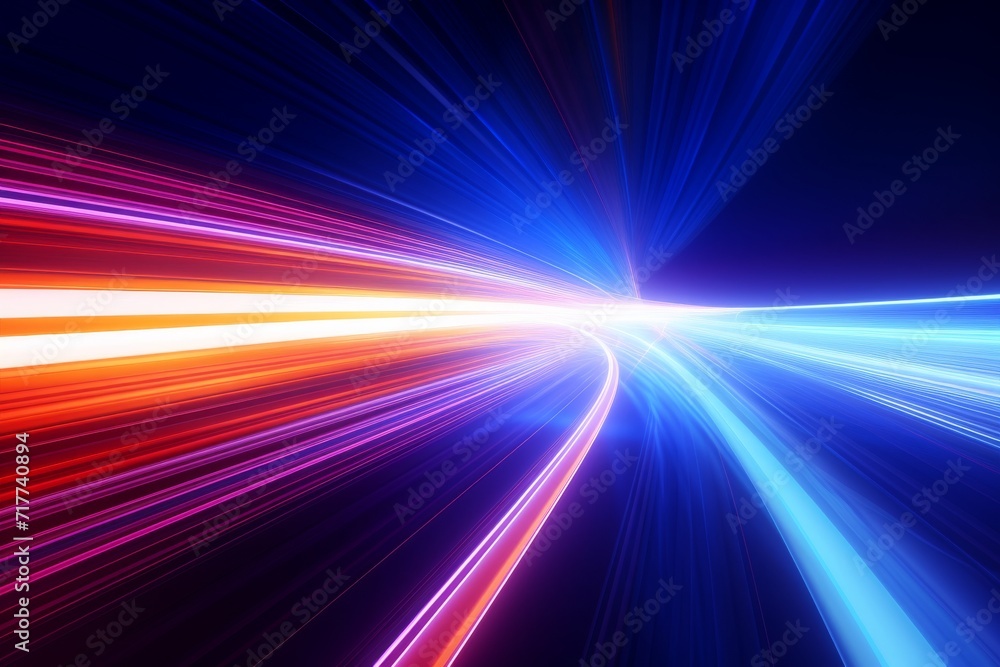 Abstract neon wave in the dark .Motion visualization Abstract neon wave in the dark .Motion visualization