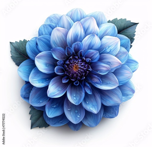 Flower Power: A Blue Flower Blooms in the Month of Love Generative AI