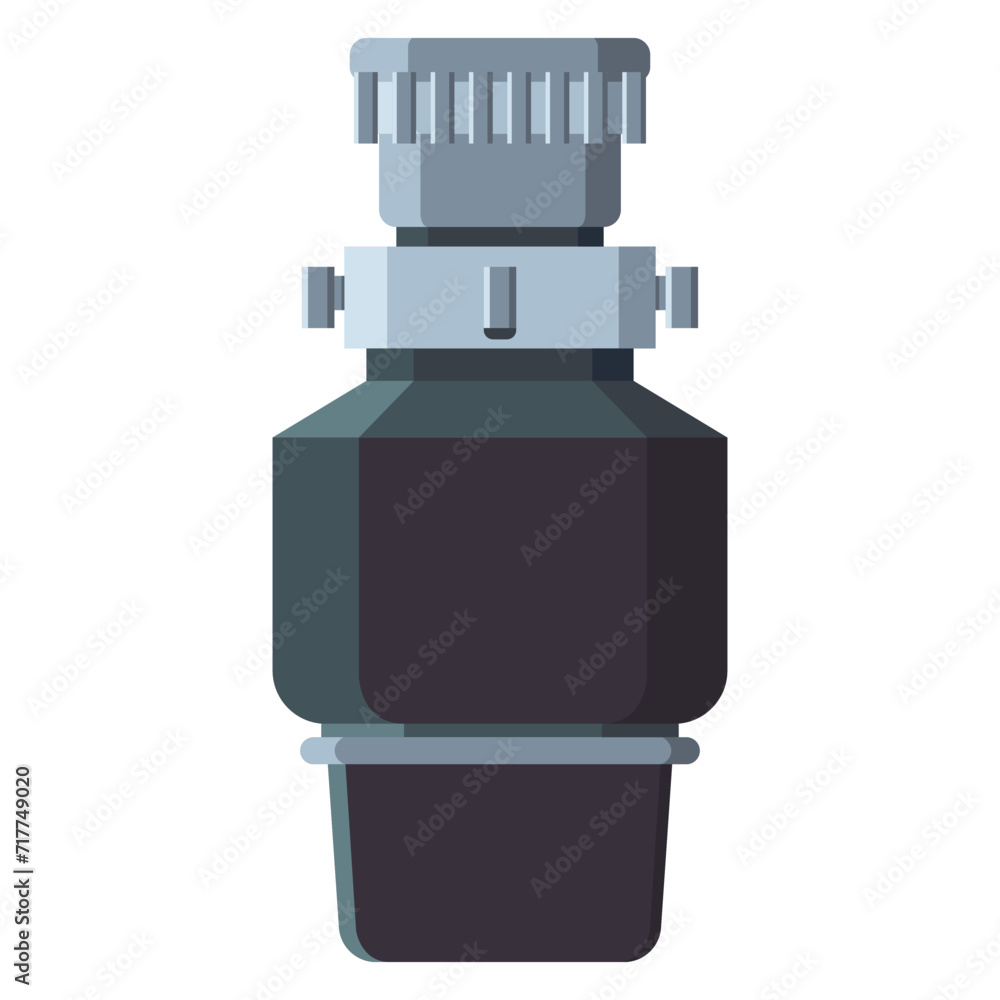 Disposer for garbage vector cartoon illustration isolated on a white background. Disposer for garbage vector cartoon illustration isolated on a white background.