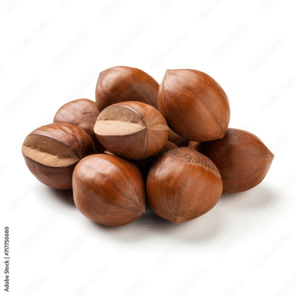 Sapucaia Nuts isolated on white background Sapucaia Nuts isolated on white background
