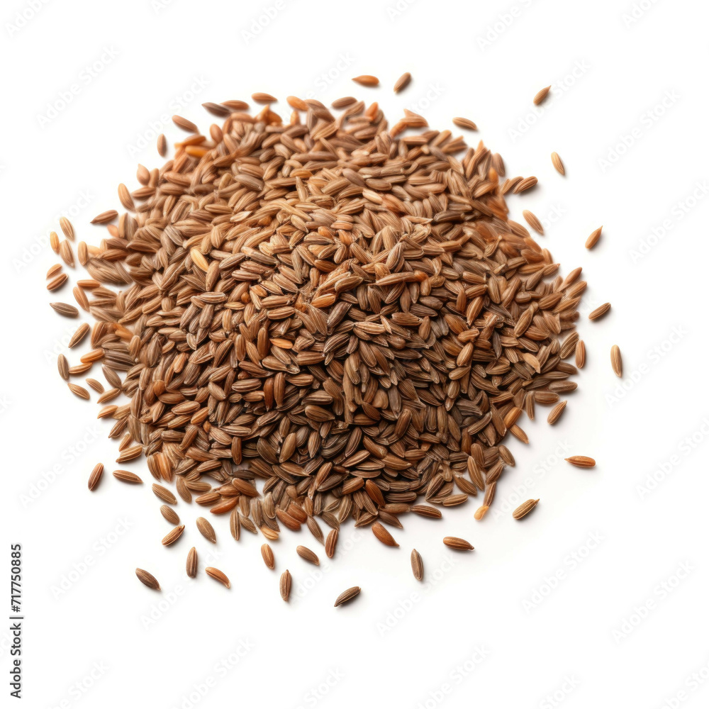 Caraway Seeds isolated on white background Caraway Seeds isolated on white background