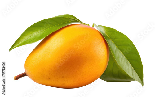Sweet Juicy Mango on Transparent Background