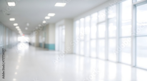 blur image background of corridor in hospital or clinic image view