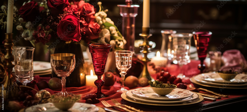 a themed dinner party with decorations, music, and cuisine reflecting your relationship