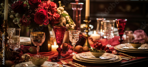 a themed dinner party with decorations  music  and cuisine reflecting your relationship