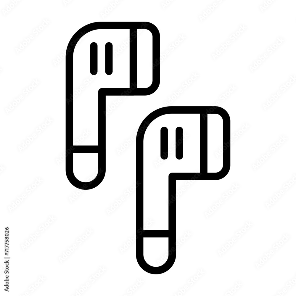 Earbuds Vector Icon Earbuds Vector Icon