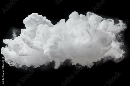 white clouds in a transparent background