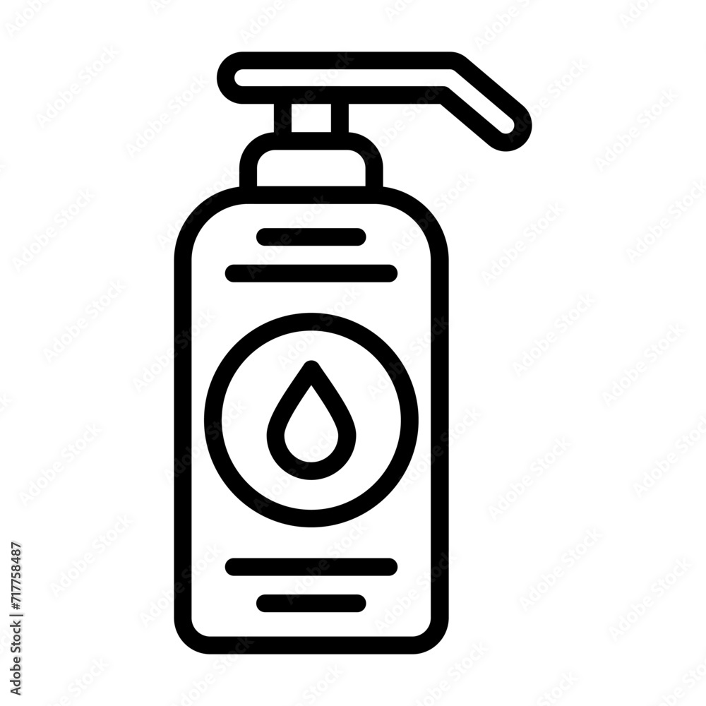 Fototapeta premium Hand sanitizer Vector Icon
