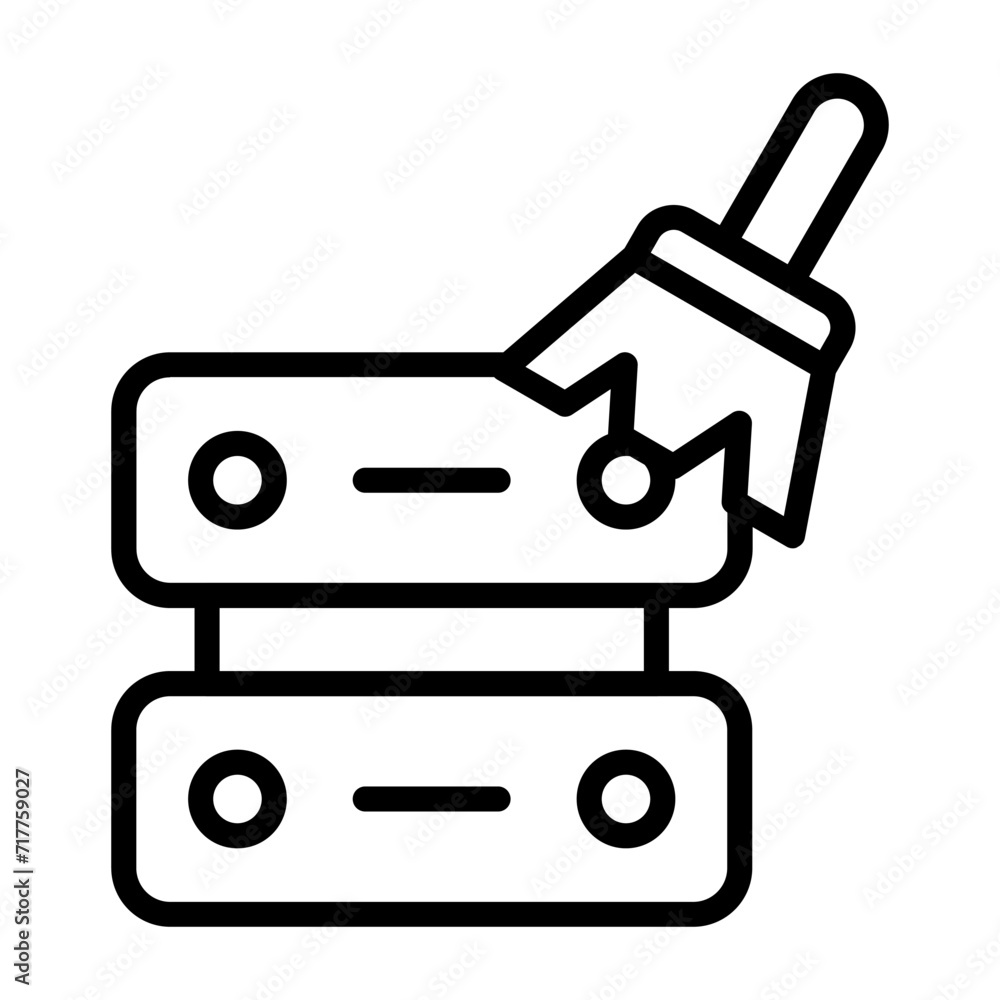 Obraz premium Data Cleansing Vector Icon