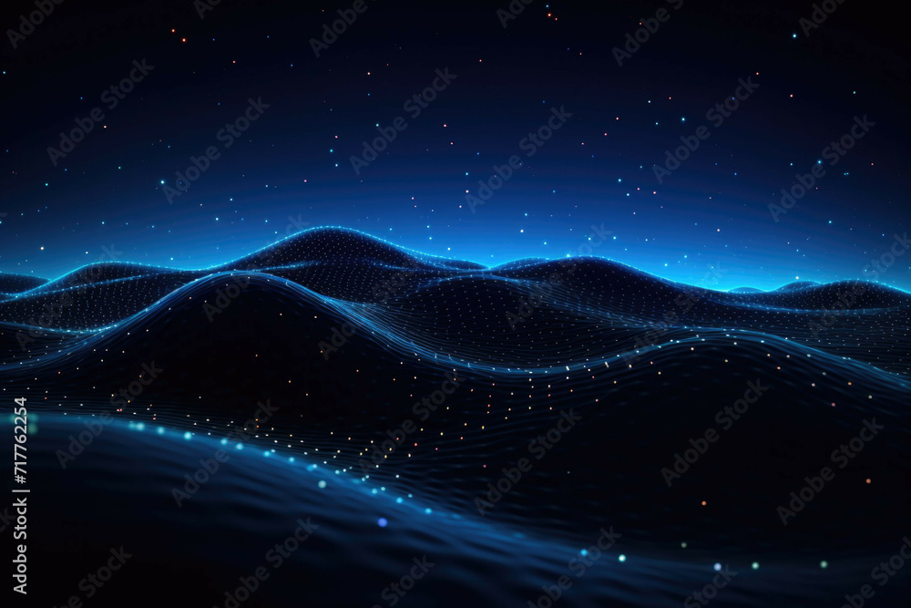 modern wavy line abstract background vector