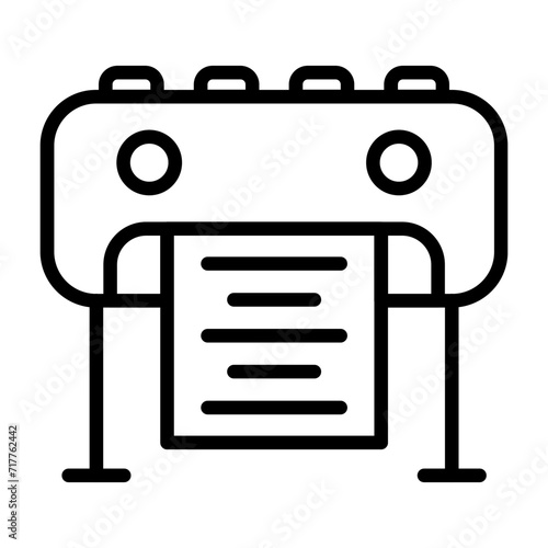 Plotter Vector Icon