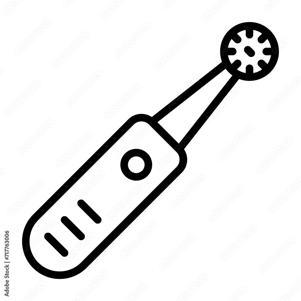 Electric Toothbrush Vector Icon Electric Toothbrush Vector Icon