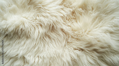 white sheep fur close-up, texture